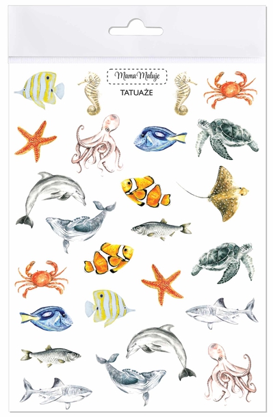 Tatuaże zmywalne Zwierzęta mórz i oceanów (1)
