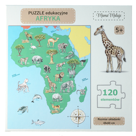 Puzzle edukacyjne Afryka 120 el.
